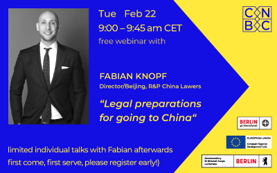 Feb 22nd: “Go-to-China!” Meet-Up#8 with Fabian Knopf